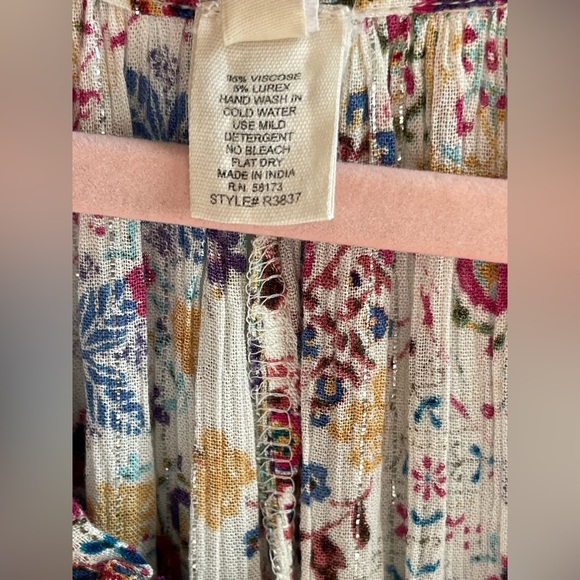 NWT Raga Romina Ruffle Midi Chic Boho Dress in Multi - Picture 4 of 6